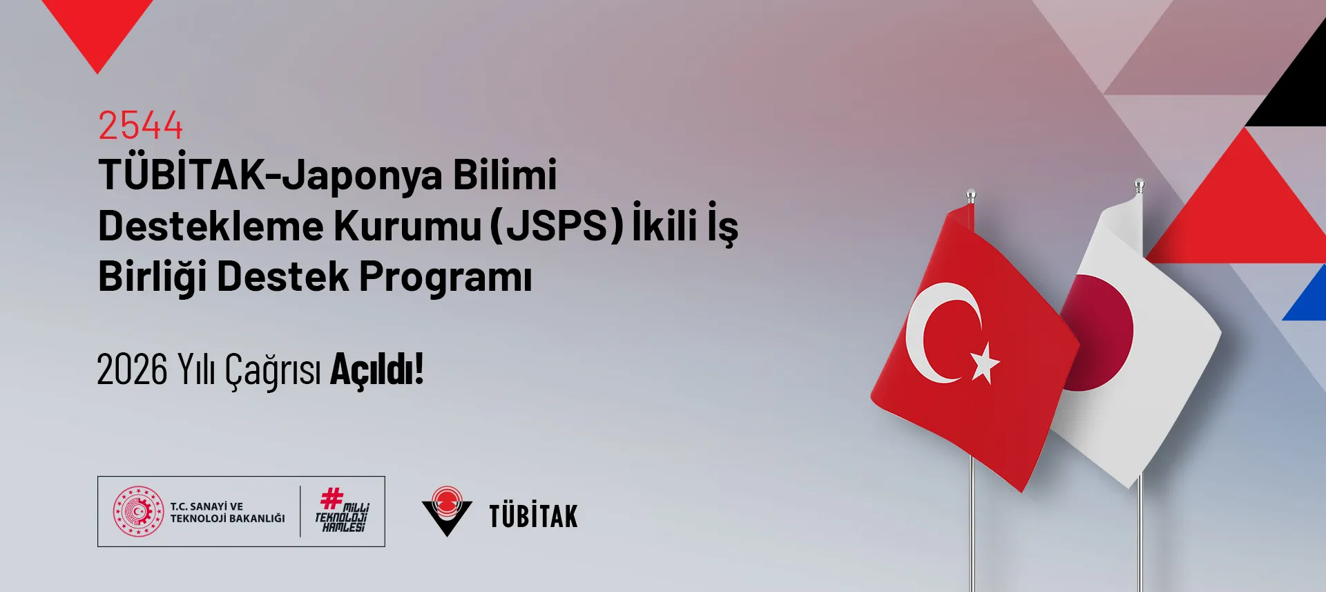 2544 TÜBİTAK-JSPS Japonya ikili iş birliği çağrısı görseli